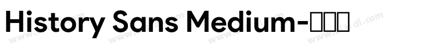 History Sans Medium字体转换